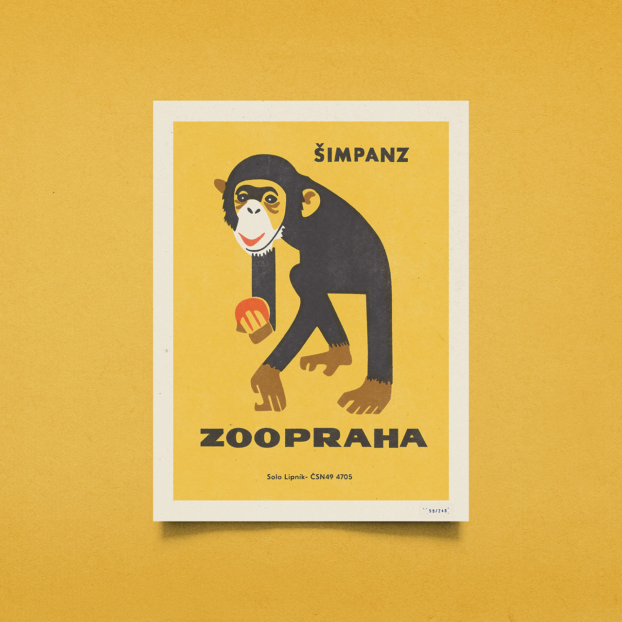 Zoo Praha - Šimpanz - Plakát 30x40 cm