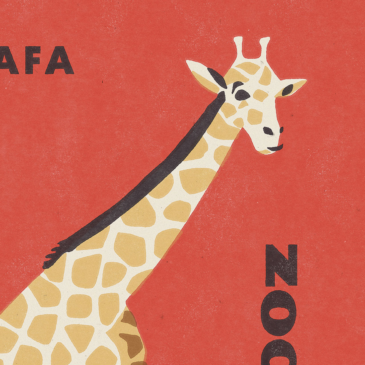 Prague Zoo - Giraffe - Poster 30x40 cm