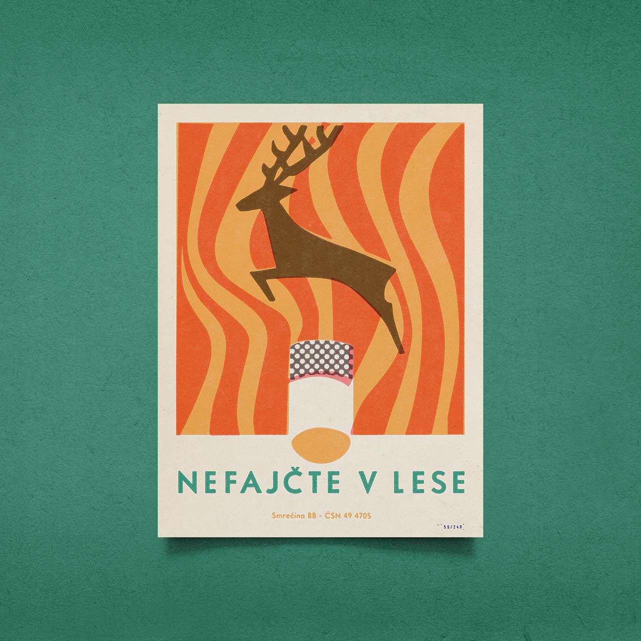 Nefajčte v lese - Plakát 30x40 cm