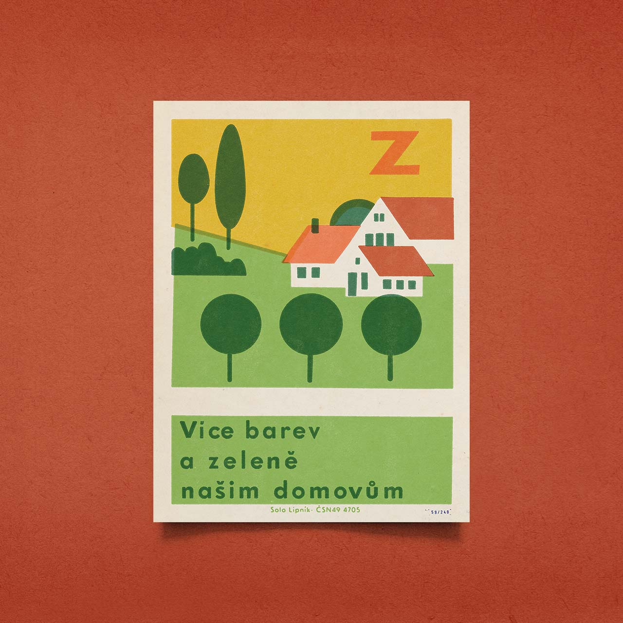 Více barev a zeleně našim domovům - Plakát 30x40 cm