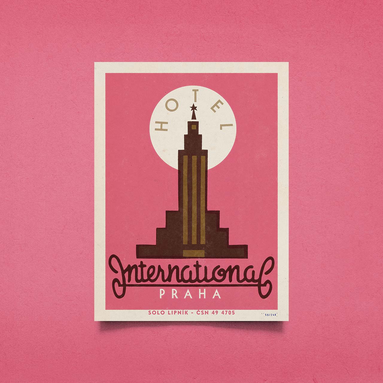 Hotel International Praha - Plakát 30x40 cm