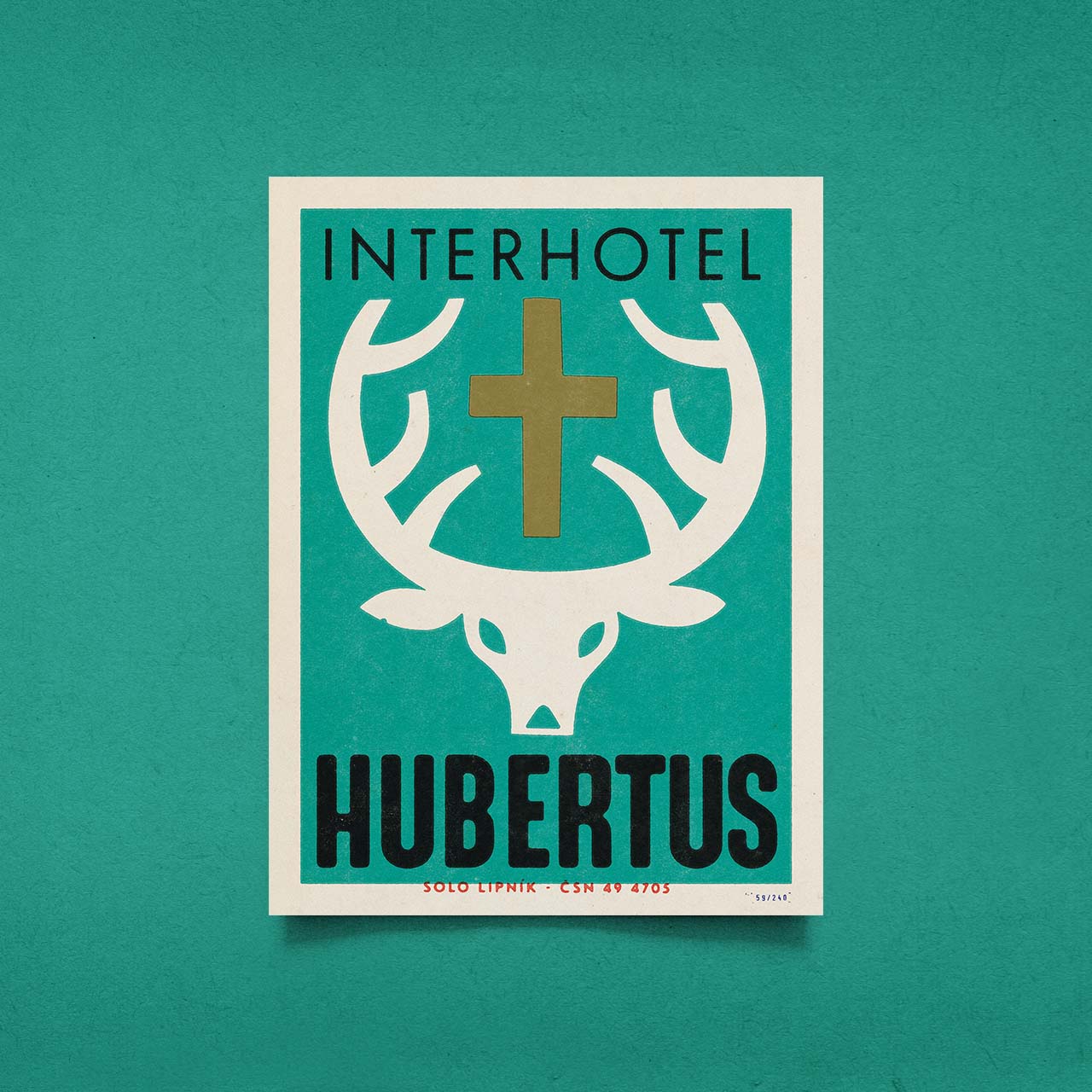 Interhotel Hubertus - Plakát 30x40 cm