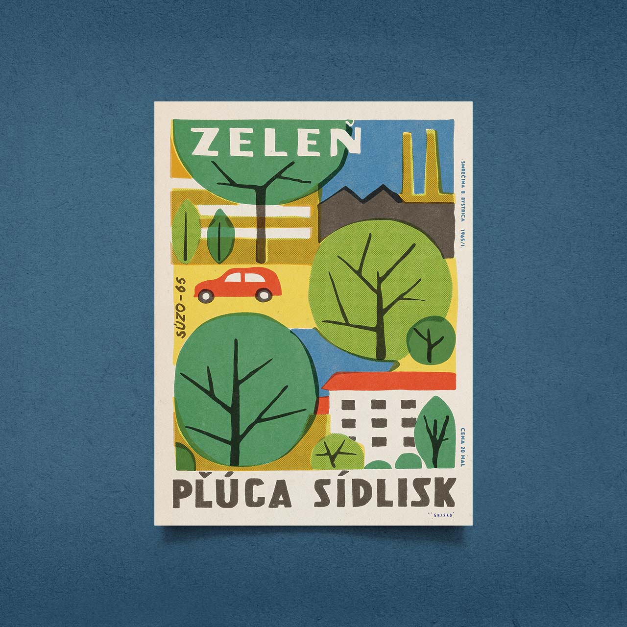 Zeleň pľůca sídlisk - Plakát 30x40 cm