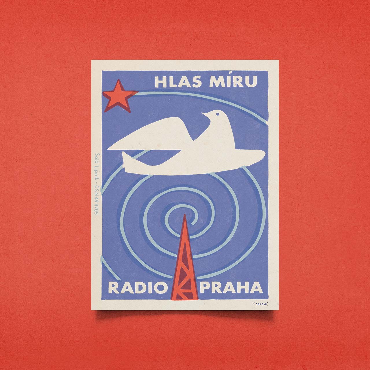 Hlas míru - Radio Praha - Plakát 30x40 cm