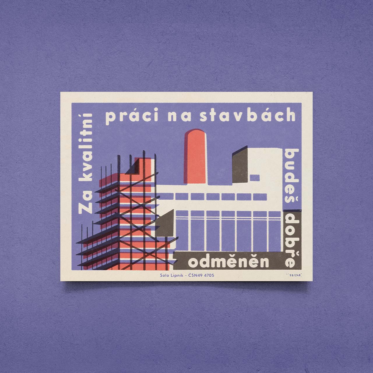 You will be well rewarded for quality work on construction sites - Poster 40x30 cm