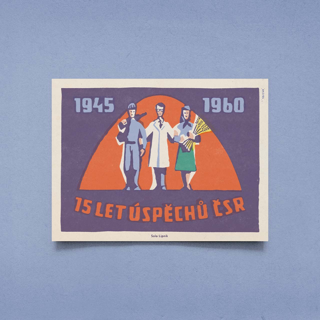 15 years of achievements of Czechoslovakia - Poster 40x30 cm