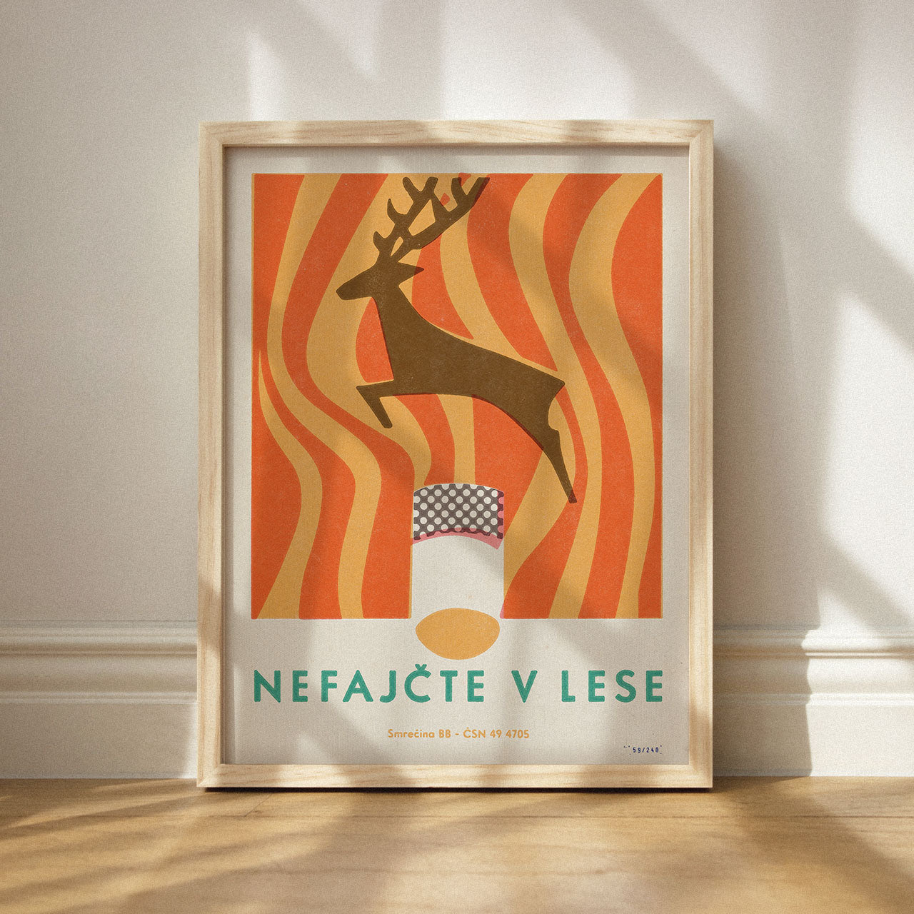 Nefajčte v lese - Plakát 30x40 cm