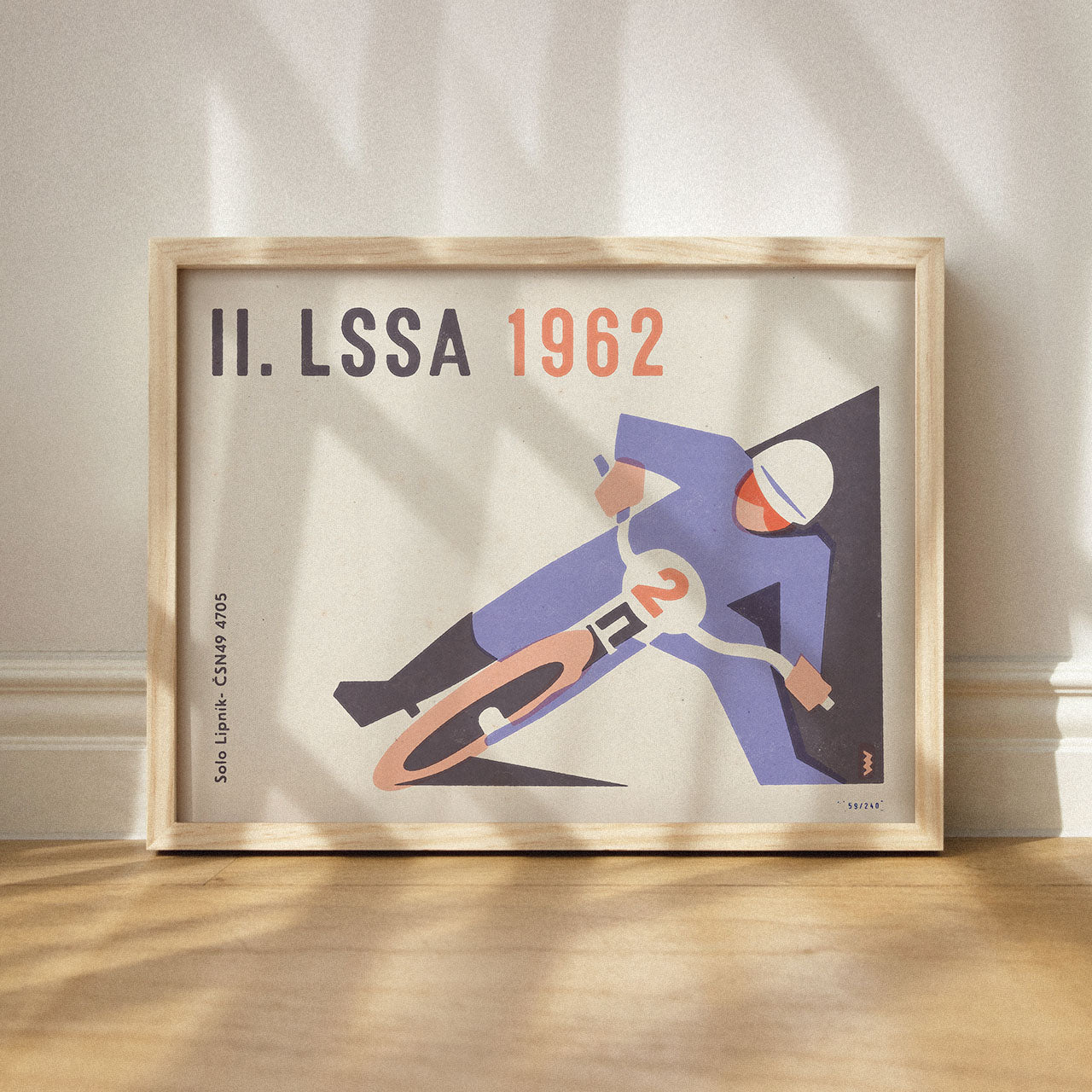 II. LSSA 1962 - Plochá dráha  - Plakát 40x30 cm