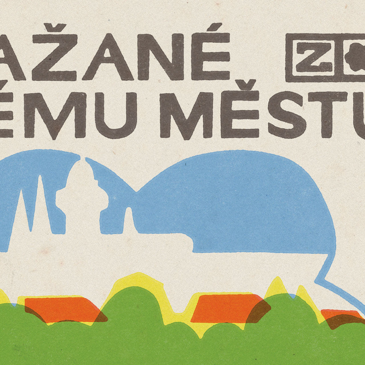 Praguers to their city - Poster 30x40 cm