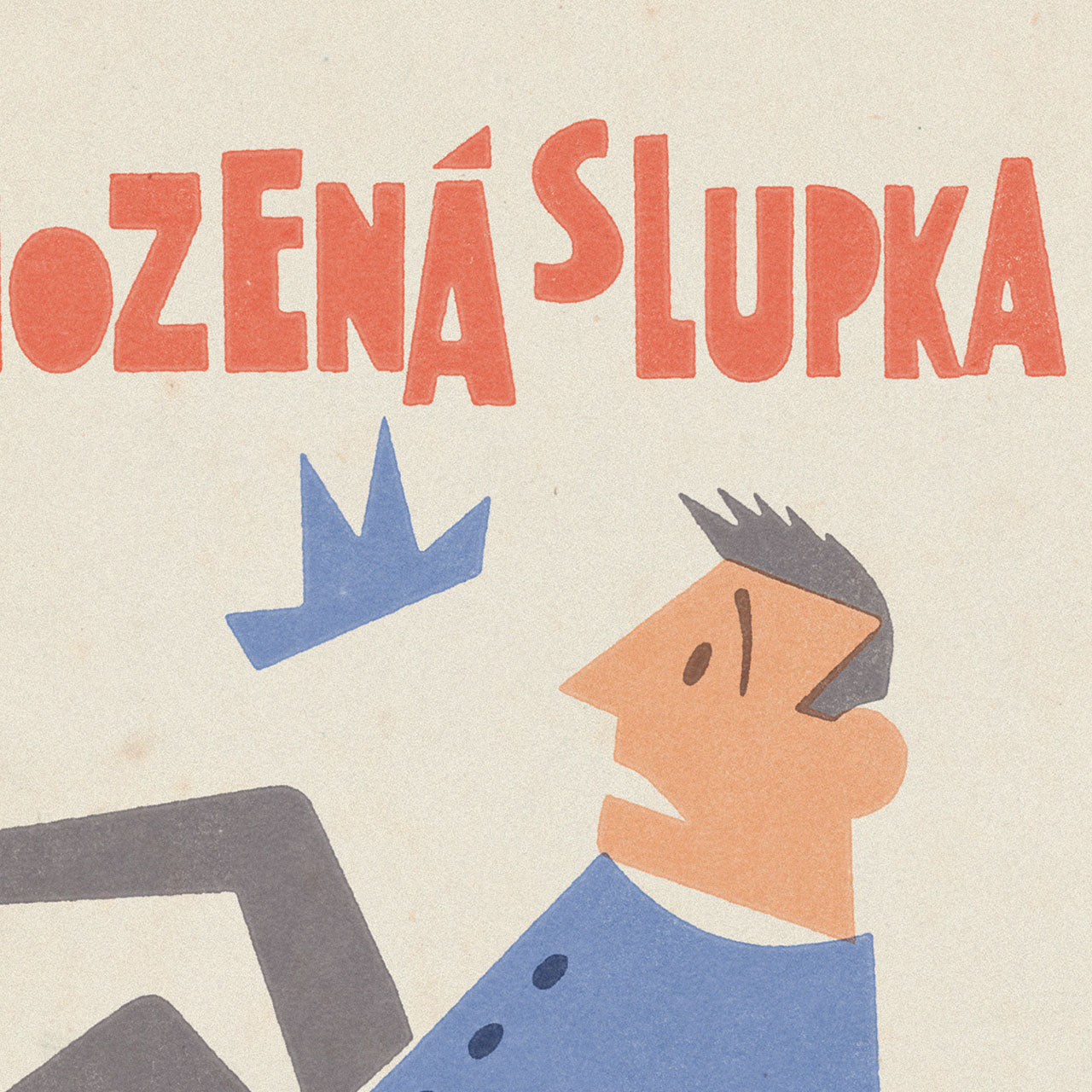 Odhozená slupka je příčinou úrazu - Plakát 30x40 cm