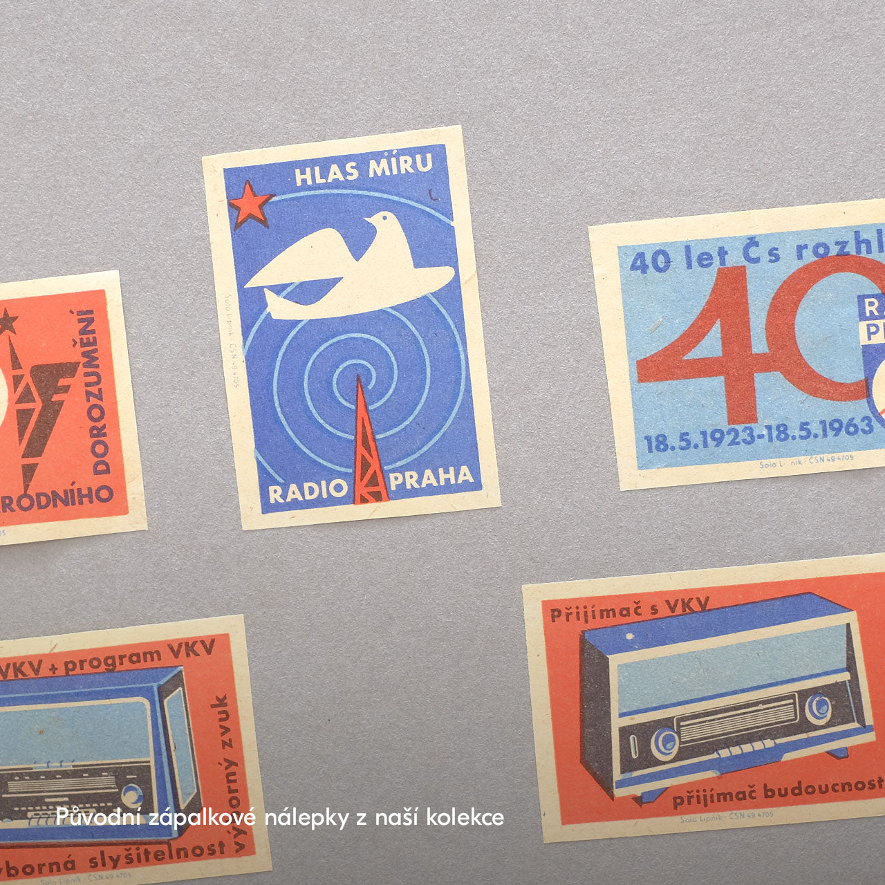 Hlas míru - Radio Praha - Plakát 30x40 cm