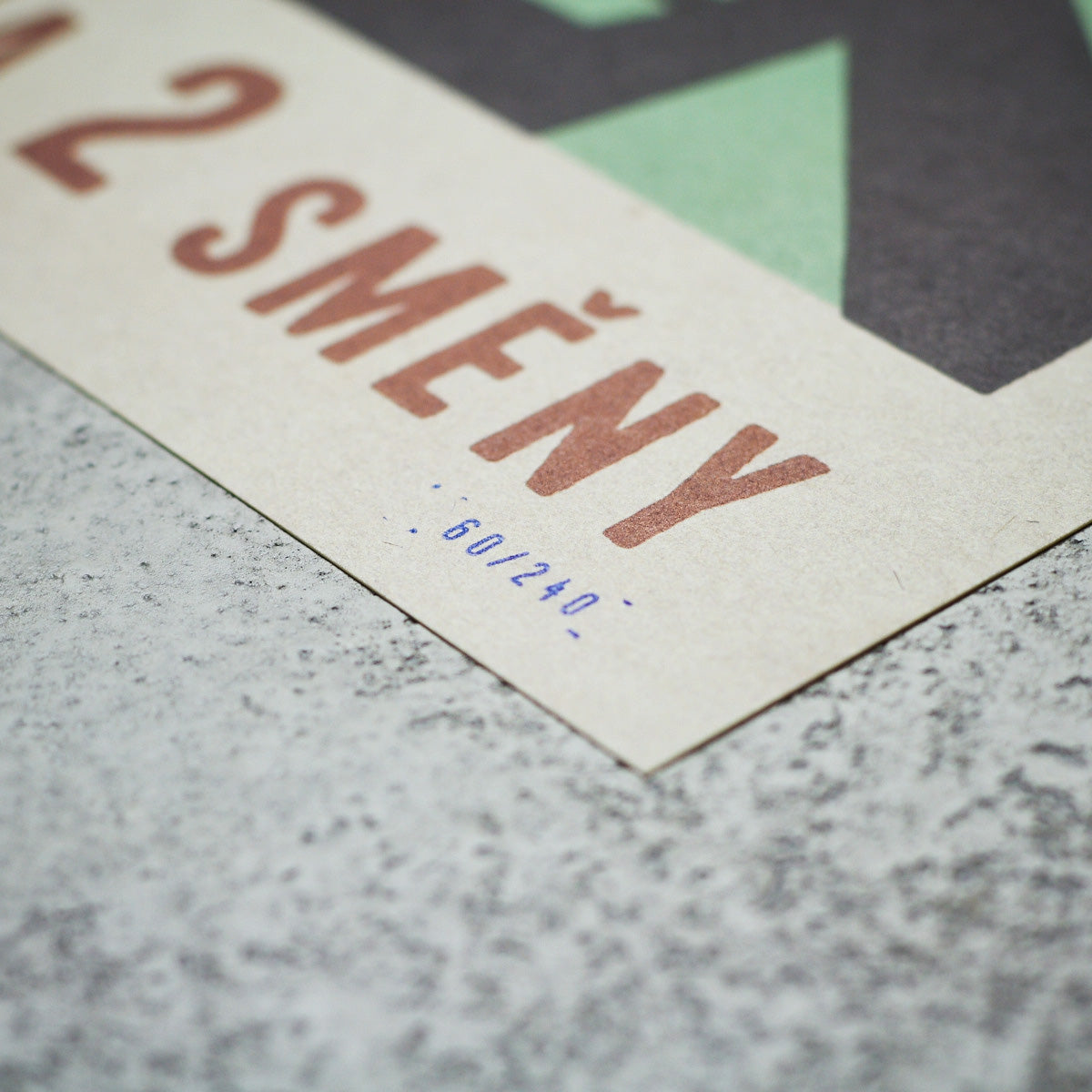 Každým strojem na 2 směny  - Plakát 40x30 cm