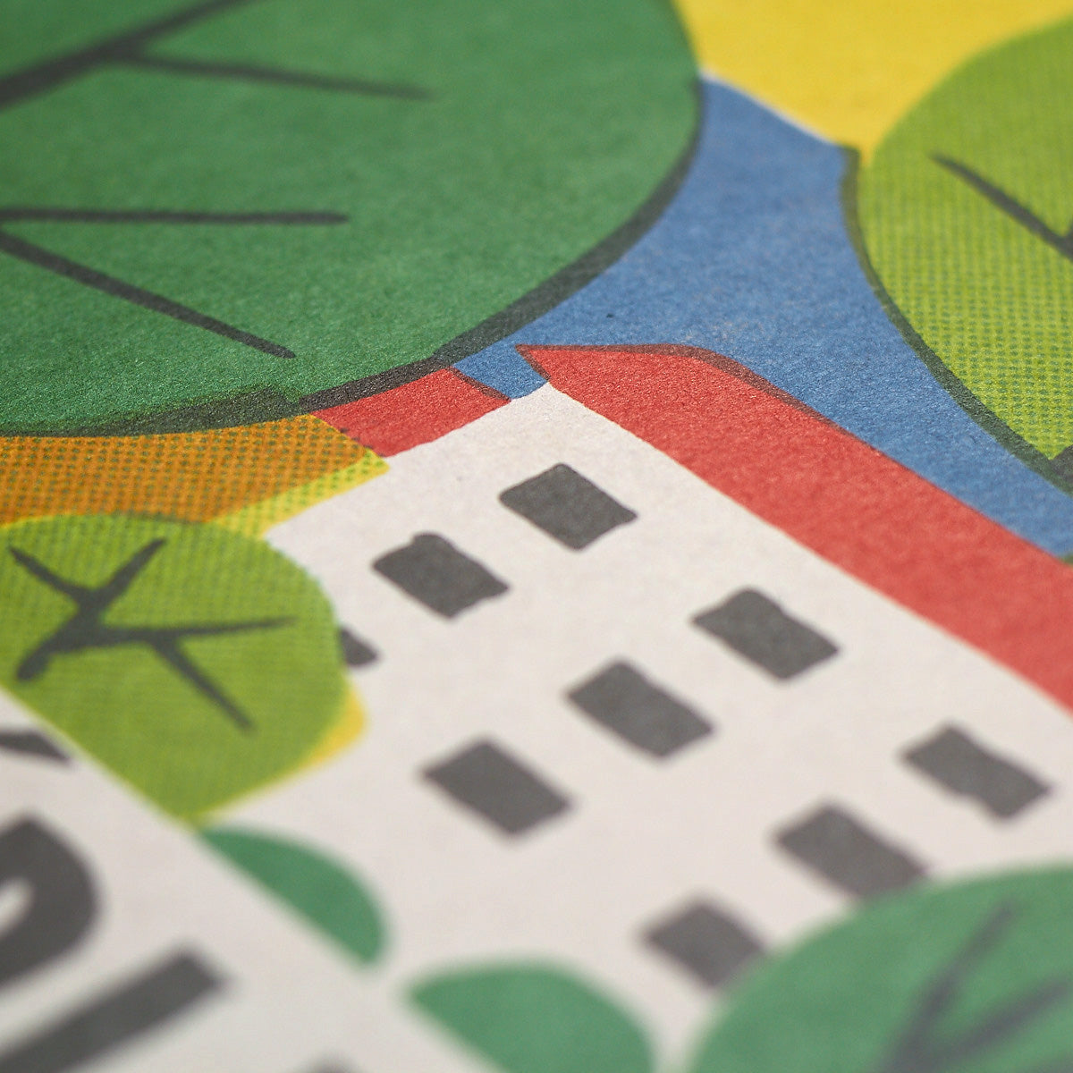 Greenery of housing estates - Poster 30x40 cm