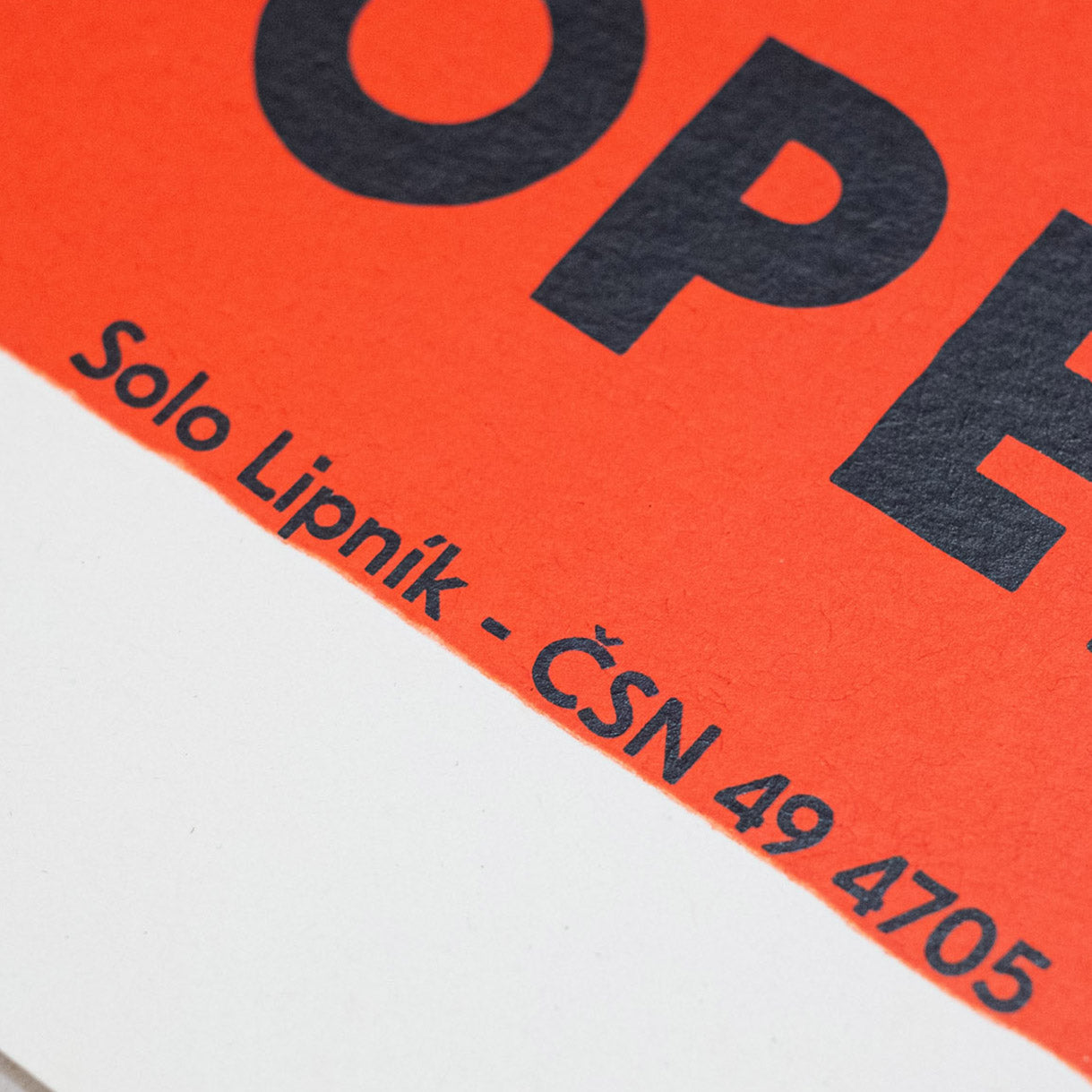 Nedopalek do popelníku - Sítotisk 50x70 cm