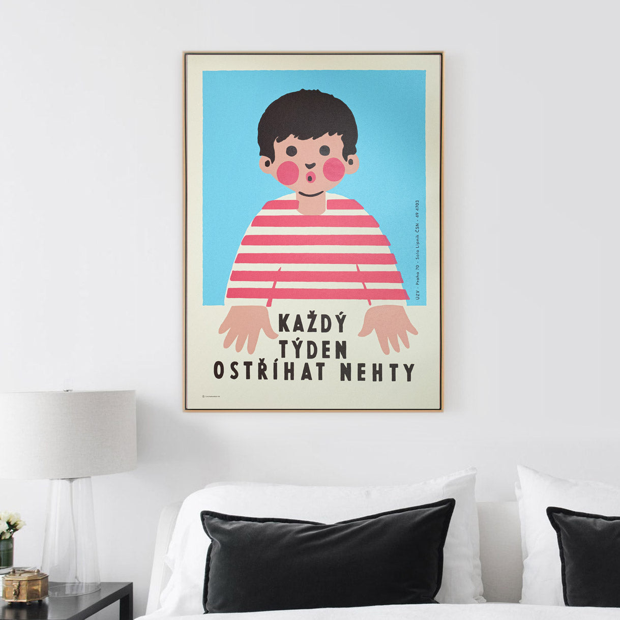 Cut your nails every week - Screen print 50x70 cm