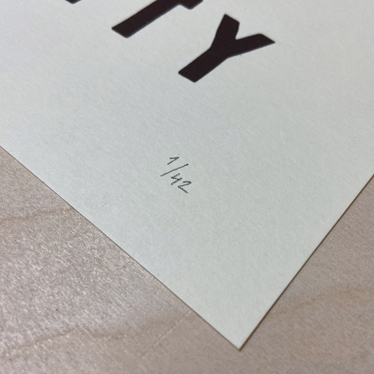 Cut your nails every week - Screen print 50x70 cm