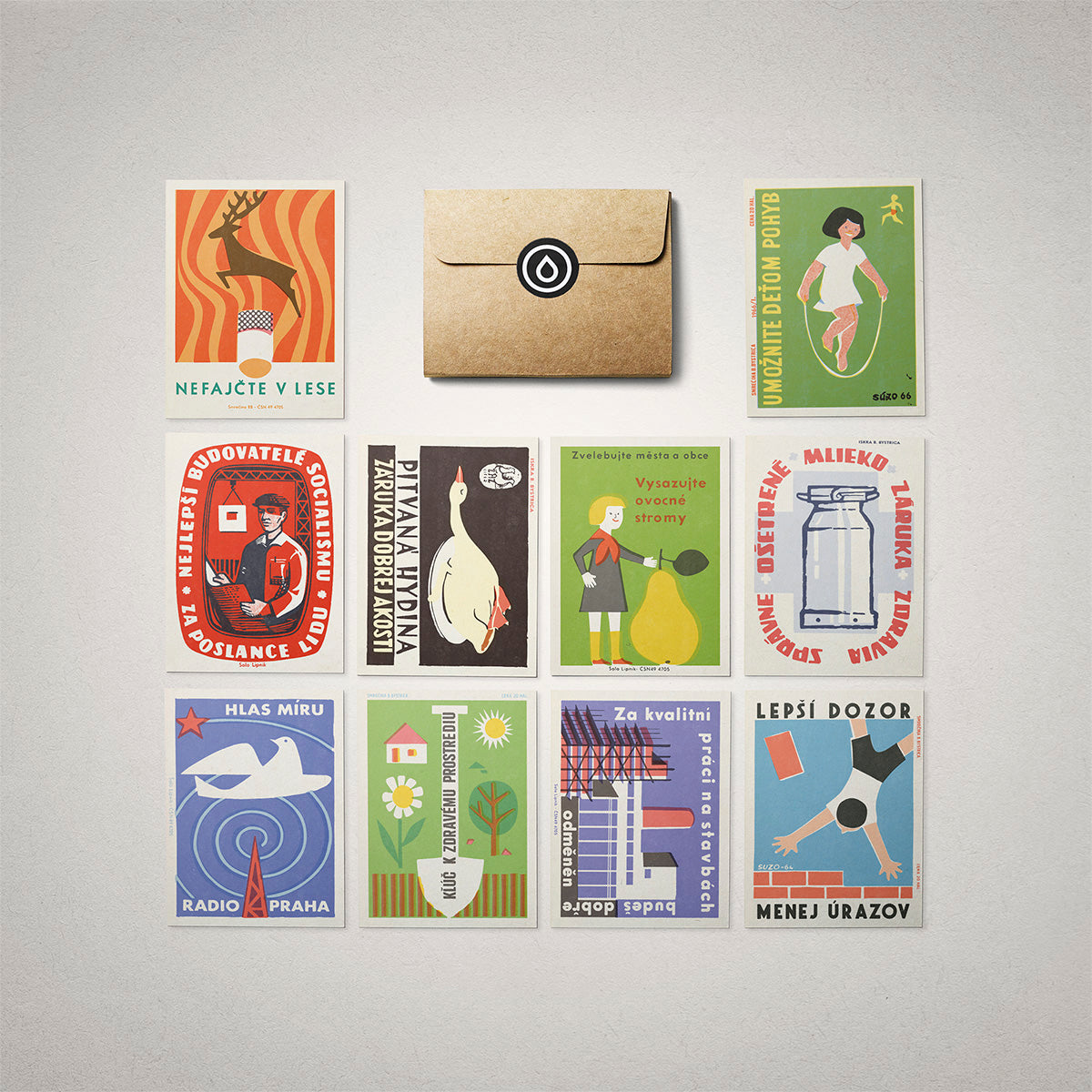 Set of 10 gift cards - Mír