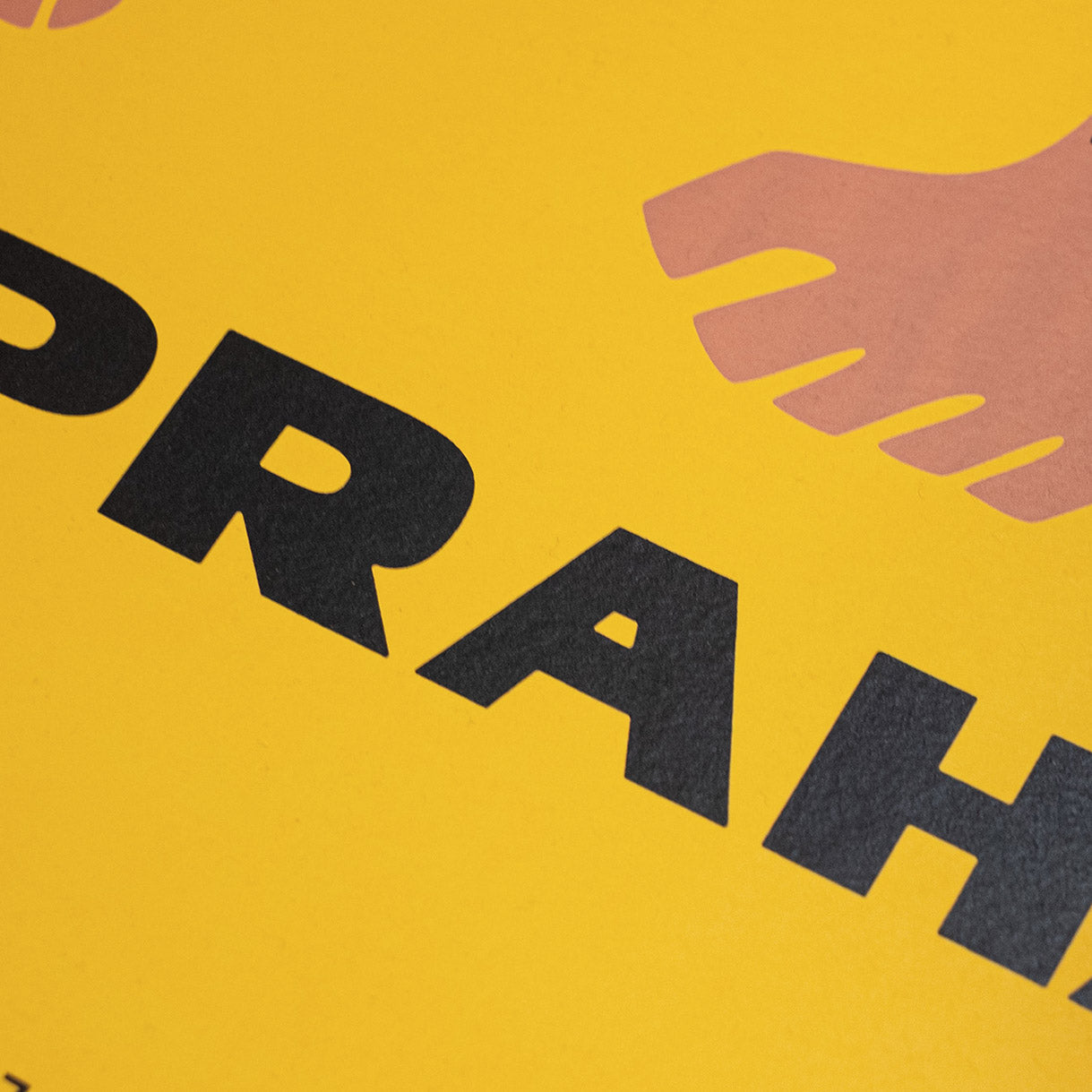 Zoo Praha - Šimpanz - Sítotisk 50x70 cm