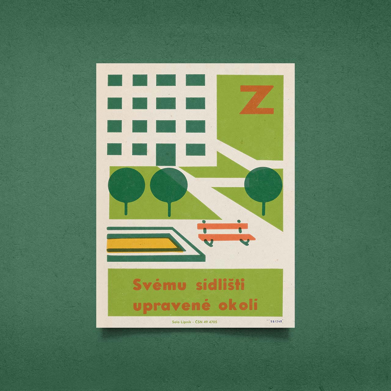To your housing estate landscaped surroundings - Poster 30x40 cm 