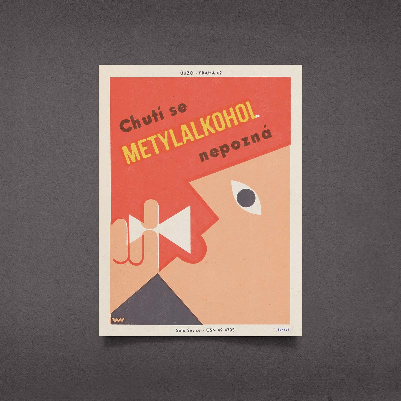 You don't know the taste of methyl alcohol - Poster 30x40 cm 