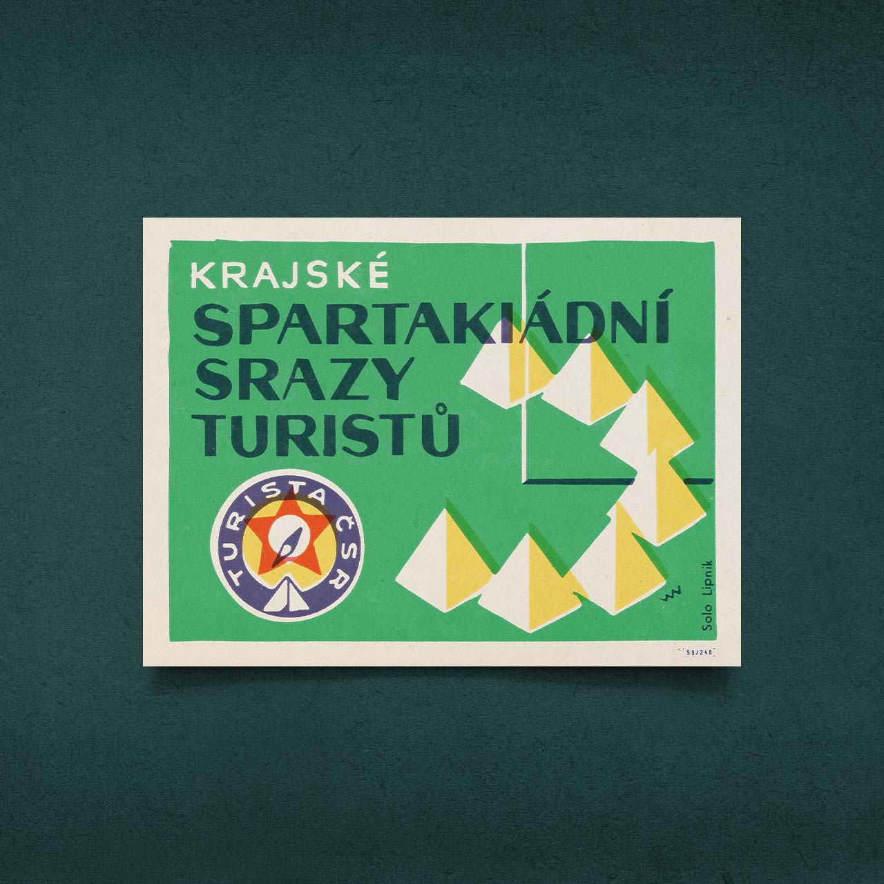 Regional Spartakiad tourist gatherings - Poster 40x30 cm 