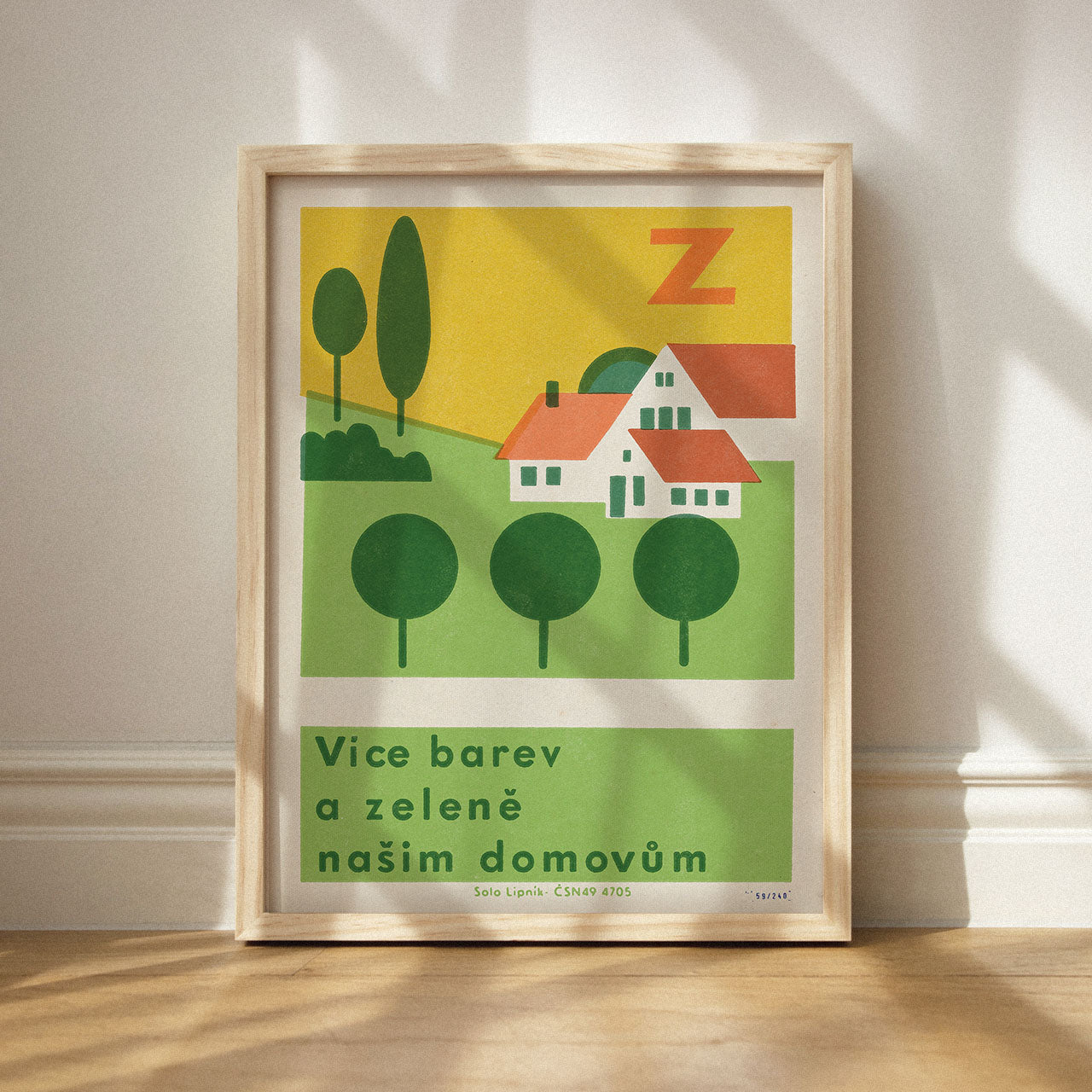 Mehr Farben und Grün in unseren Häusern – Poster 30x40 cm 