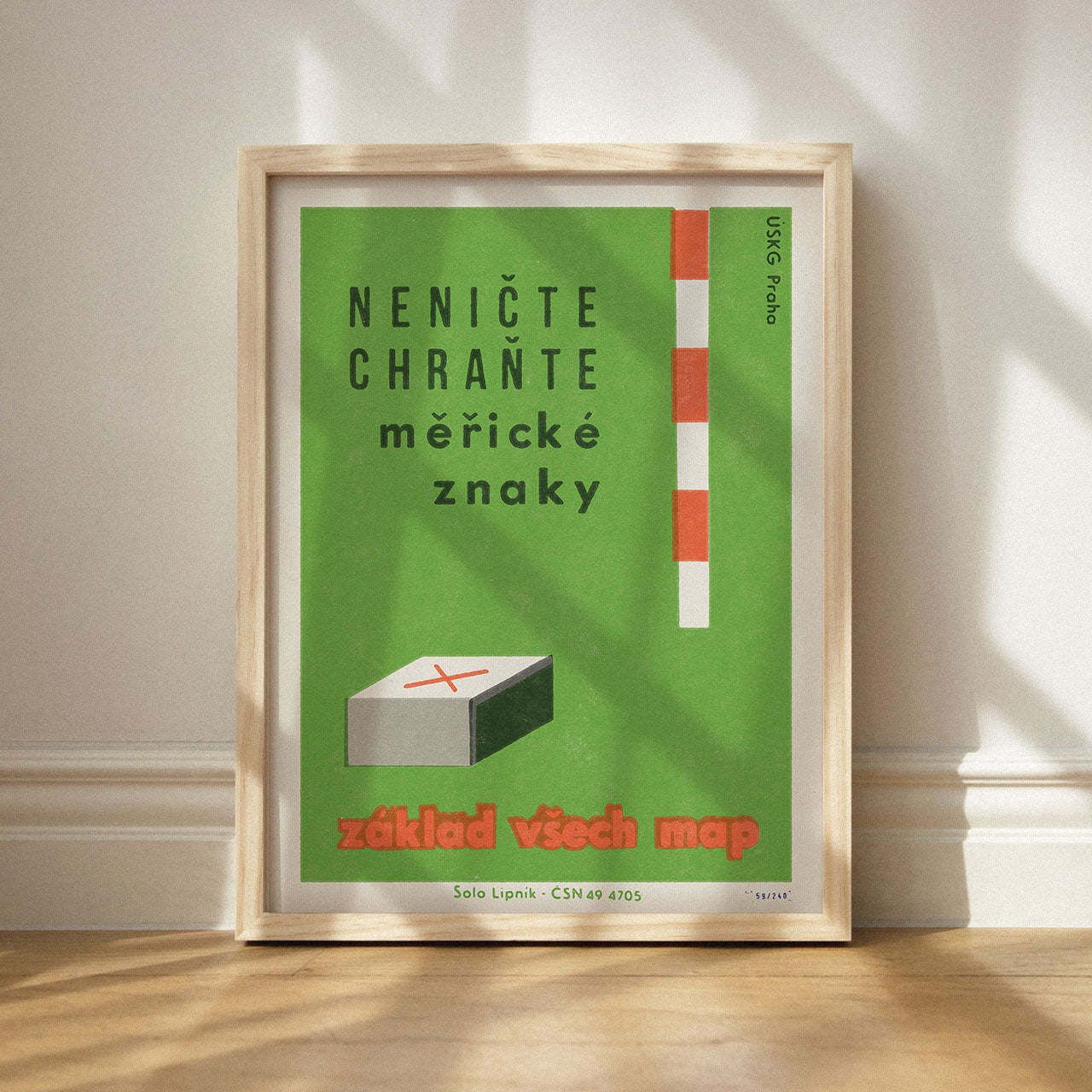 Do not destroy - protect measuring signs - Poster 30x40 cm 