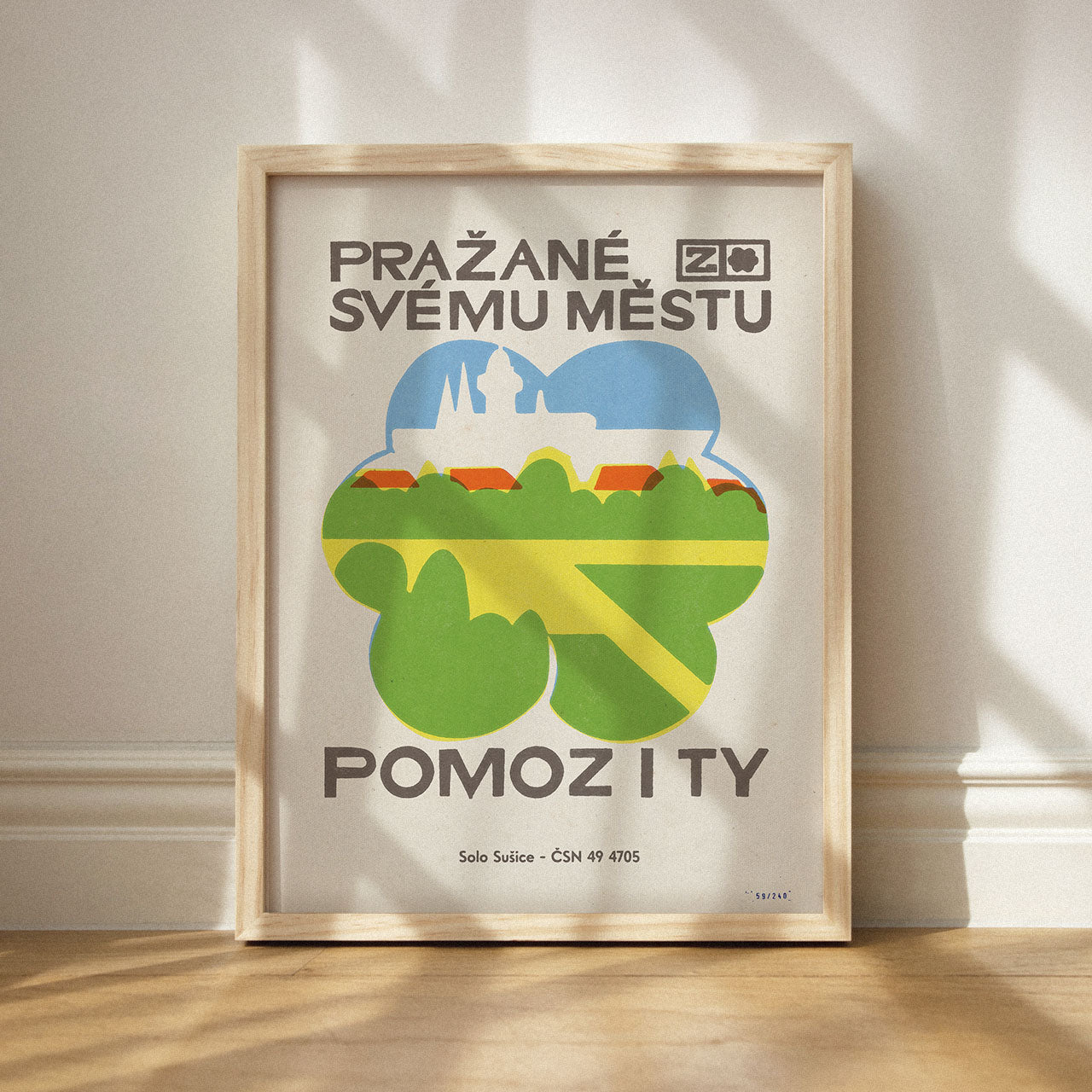 Praguers to their city - Poster 30x40 cm 