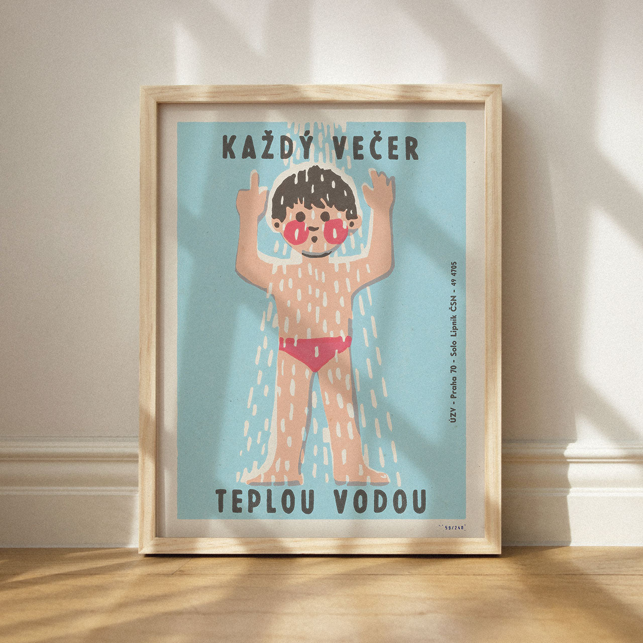 Every evening with warm water - Poster 30x40 cm 