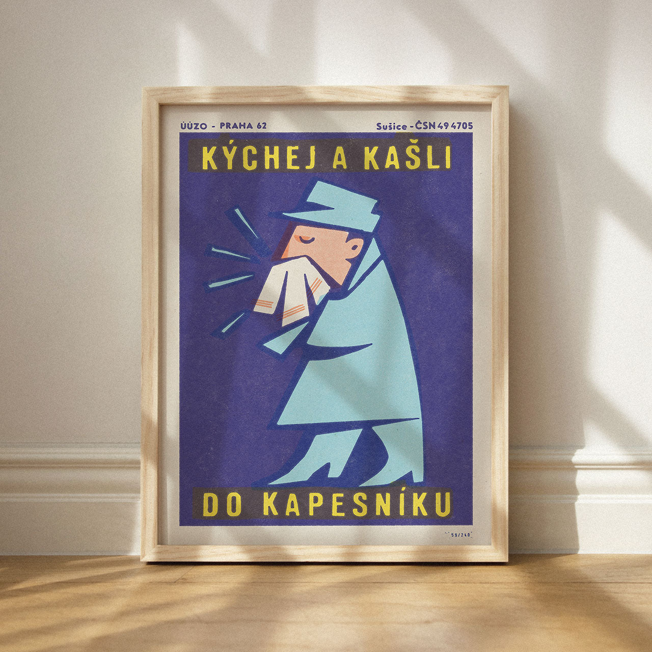 Sneeze and cough into a tissue - Poster 30x40 cm 