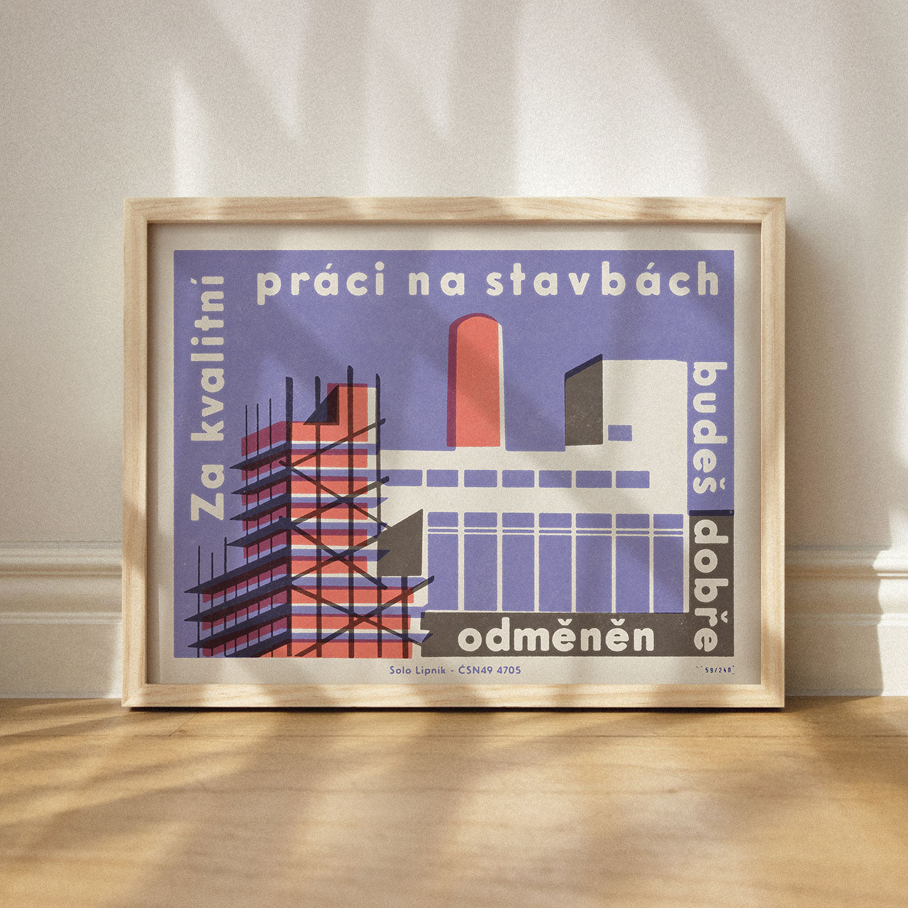 You will be well rewarded for quality work on construction sites - Poster 40x30 cm 