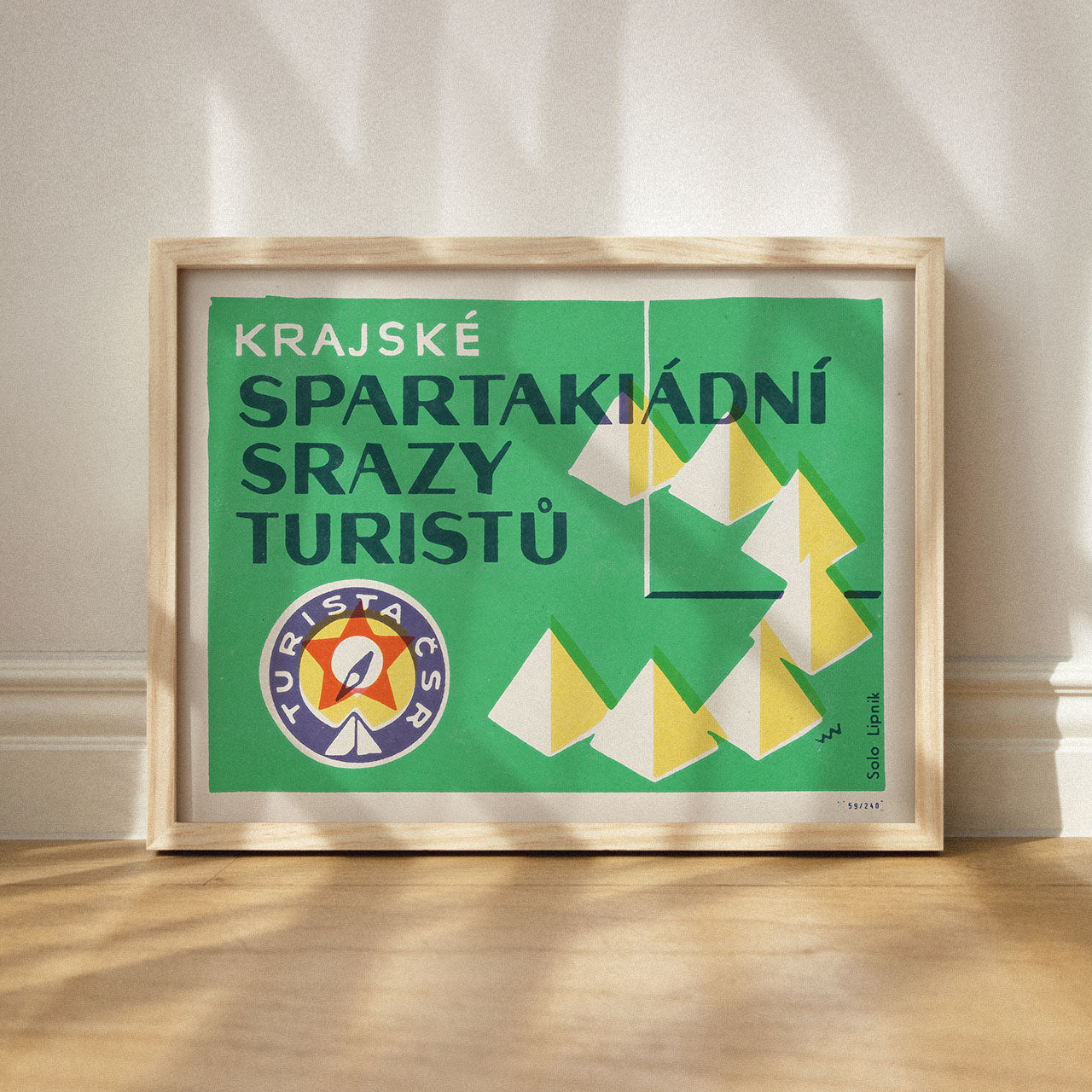 Krajské spartakiádní srazy turistů - Plakát 40x30 cm