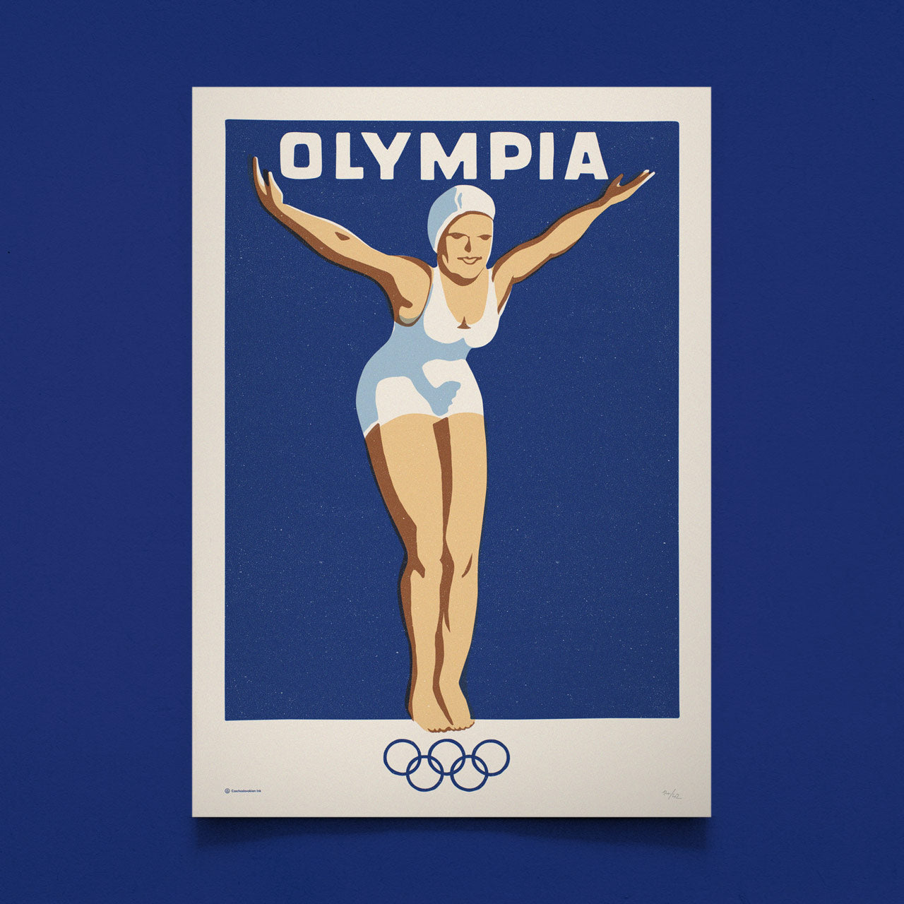 Olympia - Siebdruck 50x70 cm 