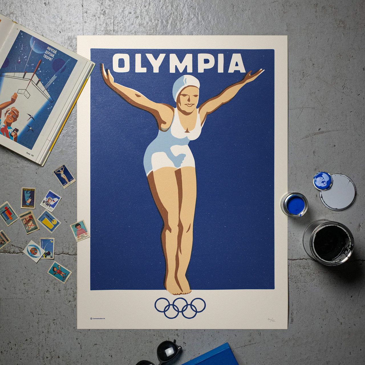 Olympia - Screen print 50x70 cm 