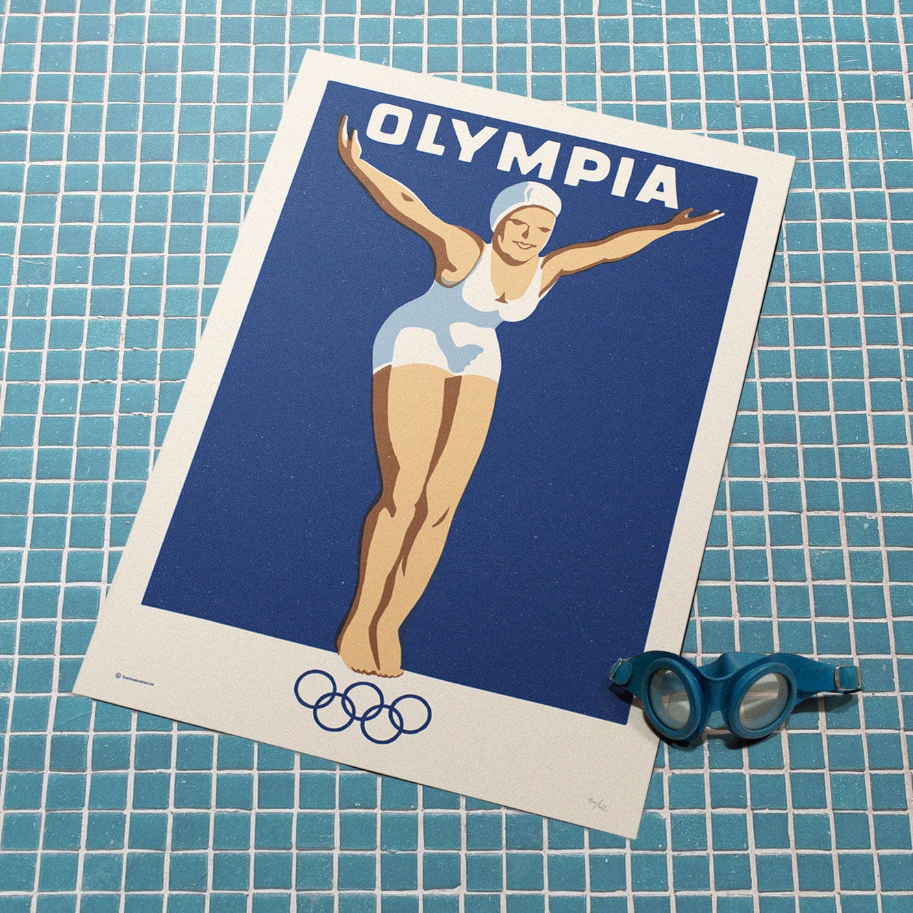 Olympia - Sítotisk 50x70 cm